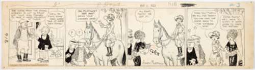 Jimmy Murphy Toots and Casper Daily Comic Strip Original Art dated 5-2-23 (King, 1923). One of the great early - | Heritage