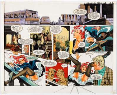 John M. Burns Eartha #E.41 Comic Strip Original Art (Express, c. 1982). John M. Burns is no stranger to the -