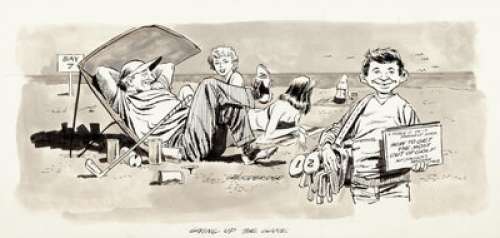 George Woodbridge MAD Magazine #41 Page 30 Illustration Original Art (EC, 1958). From the Tee and Sympathy - | Heritage