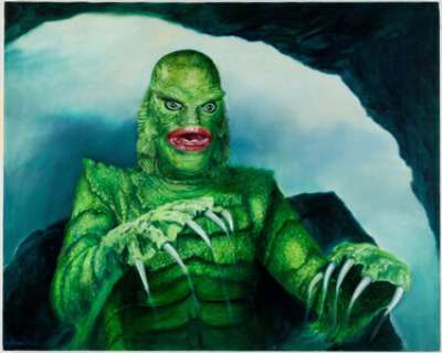 Lorraine Bush Creature from the Black Lagoon Painting Original Art (c. 1990-2002). A mesmerizing image of the - | Heritage