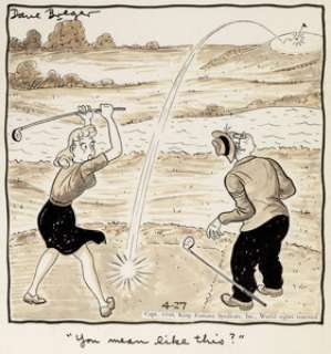 Dave Breger Mister Breger Daily Single-Panel Comic Strip Original Art dated 4-27-46 (King Features Syndicate, 1946...