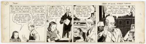 Milton Caniff Terry and the Pirates Daily Comic Strip Original Art dated 6-5-39 (News Syndicate Company, 1939).... | Heritage