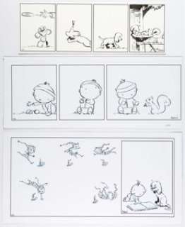 Brian Anderson Dog Eat Doug Daily Comic Strip Original Art and Prints Group of 5 (Creators Syndicate, c. 2009).... (Total: 5 Items)