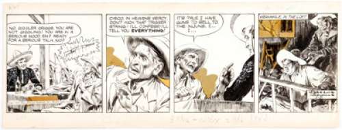 Jose Luis Salinas The Cisco Kid Daily Comic Strip Original Art dated 5-21-51 (King Features Syndicate, 1951).... | Heritage