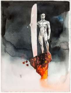 Alex Maleev - Silver Surfer Watercolor Illustration Original Art (2011).... | Heritage