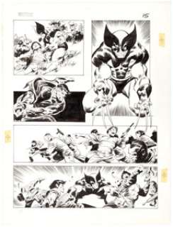 John Buscema Wolverine: Bloody Choices #nn Graphic Novel Story Page 15 Original Art (Marvel, 1991).... | Heritage