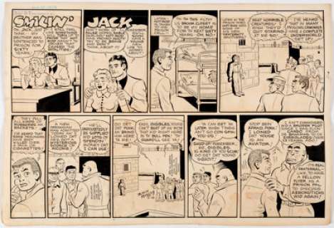 Zack Mosley Smilin’ Jack Sunday Comic Strip Original Art dated 6-18-50 (News Syndicate Co., Inc., 1950).... | Heritage