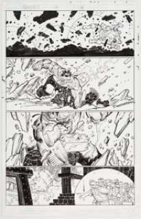 John Romita Jr. and Klaus Johnson Avengers #14 Story Page 19 Original Art (Marvel, 2011).... | Heritage