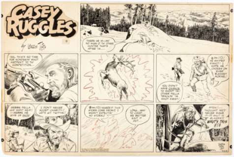 Warren Tufts Casey Ruggles Sunday Comic Strip Original Art dated 10-21-51 (United Feature Syndicate, 1951).... | Heritage