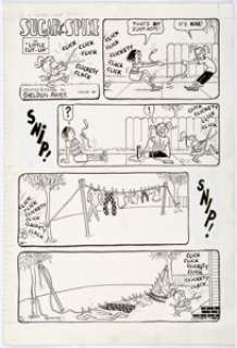 Sheldon Mayer Sugar and Spike Complete 7-Page Story "Little Cut-Up" Original Art (undated).... (Total: 7 Original Art) | Heritage
