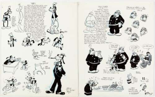 Bobby London Air Pirates Funnies Goofy Original Art 2 Complete 1-Page Stories (Air Pirates Collective, 1971).... (Total: 2 Original Art) | Heritage
