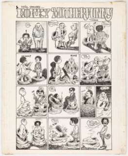 Fred Schrier Meef Comix #2 Complete 1-Page Story "Honky Motherfunny" Original Art (Print Mint, 1974).... | Heritage