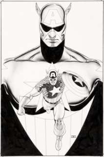 John Cassaday Captain America: Reborn #6 Variant Cover Original Art (Marvel, 2003).... | Heritage