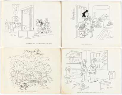 Cy Olson - Single Panel Gag Comic Strips Original Art Group of 100 (c. 1960s).... | Heritage