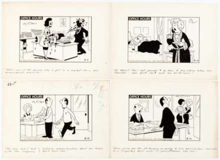Cy Olson Office Hours Daily Single-Panel Comic Strip Original Art (King Features Syndicate, 1960s). ... (Total: 100 Original Art) | Heritage