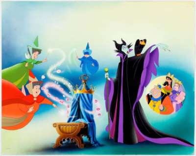 The Art of Disney Storybooks "Sleeping Beauty" Painting from The Brimar Treasure Chest Original Art (Walt ... | Heritage