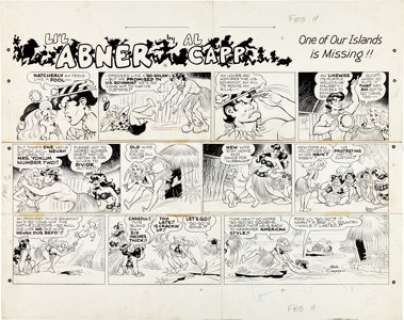 Al Capp Li’l Abner Sunday Comic Strip Original Art dated 2-11-68 (News Syndicate Co., Inc., 1968). ... | Heritage