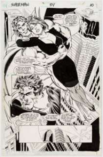 Dan Jurgens and Joe Rubinstein Superman #84 Page 10 Original Art (DC, 1993).... | Heritage