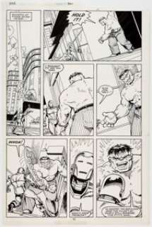 Jeff Purves and Marie Severin Incredible Hulk #361 Story Page 9 Iron Man Original Art (Marvel, 1989).... | Heritage