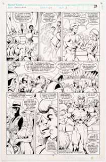 Alan Davis and Mark Farmer Excalibur #44 Story Page 3 Original Art (Marvel Comics, 1991).... | Heritage