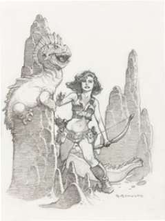 Mark Schultz - Hannah Dundee of Cadillacs & Dinosaurs Illustration Original Art (c. 1990s).... | Heritage