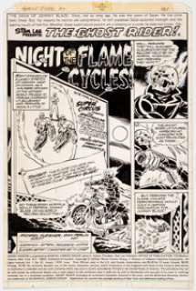 Don Perlin Ghost Rider #37 Story Page 1 Original Art (Marvel, 1979).... | Heritage