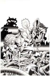  - Ralph Reese Magnus Robot Fighter #24 Cover Original Art (Valiant Comics, 1991)....