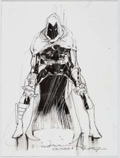 Bill Sienkiewicz - Moon Knight Speciality Illustration Original Art (2007). ... | Heritage