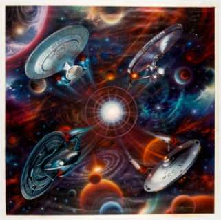 Keith Birdsong Star Trek: Voyages of the Star Ship Enterprise Plate Painting Original Art (Hamilton Collector, 199... | Heritage