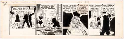 Chester Gould Dick Tracy Daily Comic Strip Original Art, dated 10-6-45(Chicago Tribune, 1962). ... | Heritage