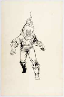 Paul Smith and Joe Rubinstein Official Handbook of the Marvel Universe #3 "Dormammu" Illustration Original Art (Ma...