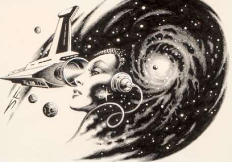 Stephen Fabian Destinies V1#3 "The Pilot" Illustration Original Art (Ace Books, 1979).... | Heritage