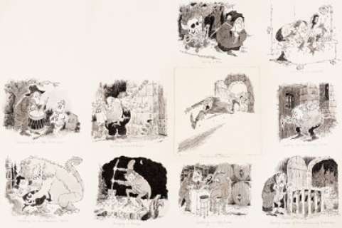 Paul Coker Jr. MAD #103 Complete 2-Page Story "Horrifying Clichés" Original Art (EC Comics, 1966).... | Heritage