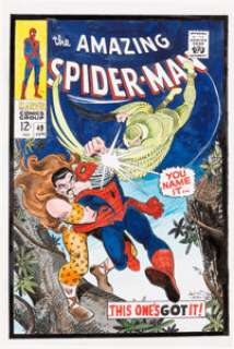 Mike Esposito and Stan Goldberg The Amazing Spider-Man #49 Cover Recreation Original Art (c1990s).... | Heritage