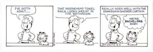 Jim Davis Garfield Daily Comic Strip Original Art dated 9-3-2007 (Paws/Universal Press Syndicate, 2007).... | Heritage