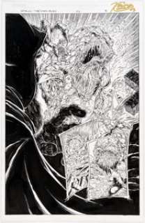 Nat Jones and Kevin Conrad Spawn: The Dark Ages #26 Splash Page 3 Original Art (Image, 2001)....