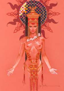 Jose "Pepe" Gonzalez Flame Goddess Painting Original Art (2000).... | Heritage