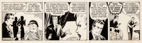Paul Pinson Dan Dunn Daily Comic Strip dated 8-6-42 (Publishers Syndicate, 1942)....