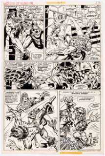 Jim Craig and John Tartaglione Master of Kung-Fu #58 Story Page 23 Original Art (Marvel Comics, 1977). A full page - | Heritage
