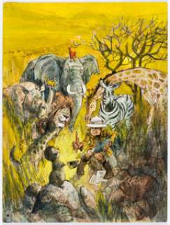 O. J. Watson Wonderful World of Disney Magazine Vol 2 #1 Cover Illustration Original Art (Gulf Oil Company, 1970).... | Heritage