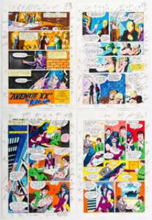 Nansi Hoolahan Wonder Woman #310 Color Guide Production Materials Group of 7 (DC, 1983).... (Total: 7 Items)