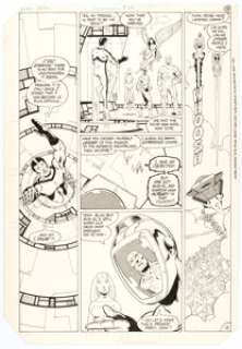 Keith Giffen and Larry Mahlstedt Legion of Super-Heroes #296 Story Page 15 Original Art (DC, 1983). Wildfire - | Heritage