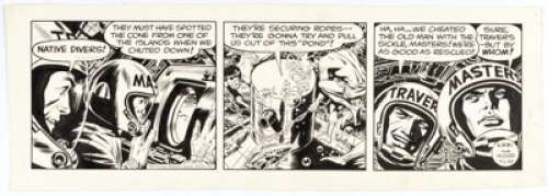 Jack Kirby and Wally Wood Sky Masters of the Space Force Daily Comic Strip Original Art dated 7-2-59 (George - | Heritage