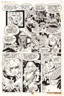 Frank Thorne Marvel Feature Vol.2 #6 Story Page 7 Red Sonja Original Art (Marvel, 1976).... | Heritage