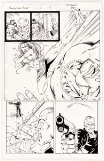 John Stinsman, Andy Park, and others - Avengelyne Story Page Original Art Group of 2 (Maximum Press, 1995-1996). -