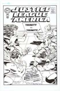 Bob Layton | Justice League of America #56 Tribute Cover Original Art (2016). | Heritage