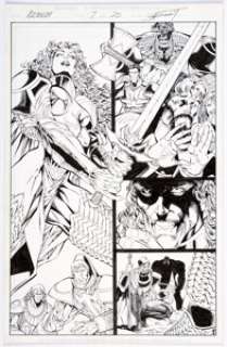 Brandon Peterson and Richard Bennett - Arcanum #7 Story Page 20 Original Art (Image, 1998).