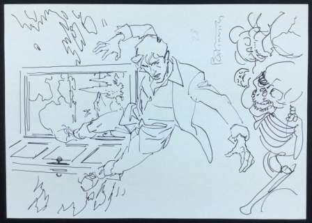 Brindisi, Bruno | sketch cover "Dylan Dog" , 28th volume Repubblica | Catawiki