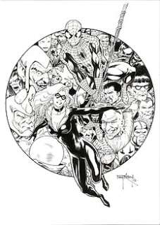 Barry Kitson - Original Drawing In Indian Ink  - Created & Donated Specially For This Charity Lot  - (2017)