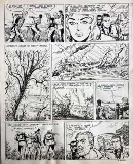 Gérald Forton/Bob Morane. Planche originale n°54 de l’album tome 2 "La piste de l’ivoire",... | 68 Art Auction
